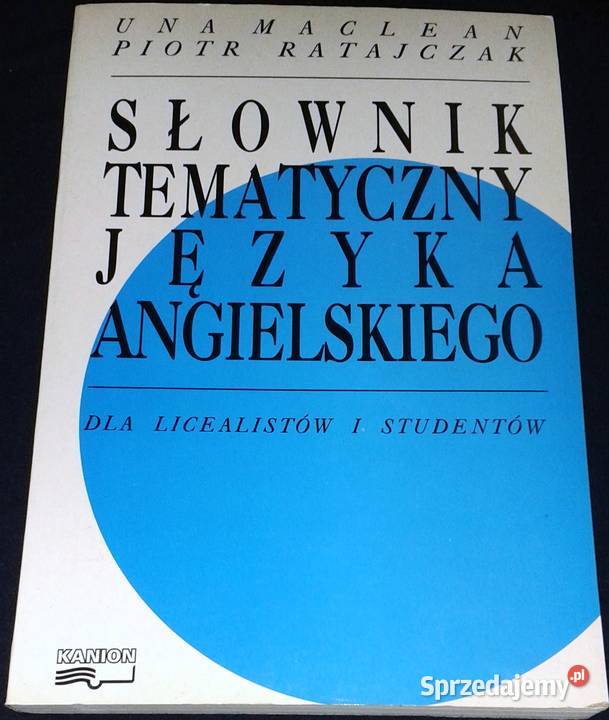Słownik tematyczny języka angielskiego Una Chełm