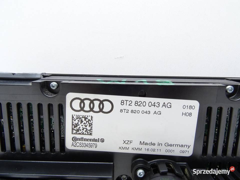 PANEL STEROWNIK NAWIEWU KLIMATYZACJI 8T2820043AG osobowe