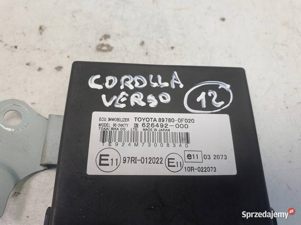 Corolla Verso II MODUŁ IMMOBILIZERA IMMO osobowe lubelskie Chełm sprzedam