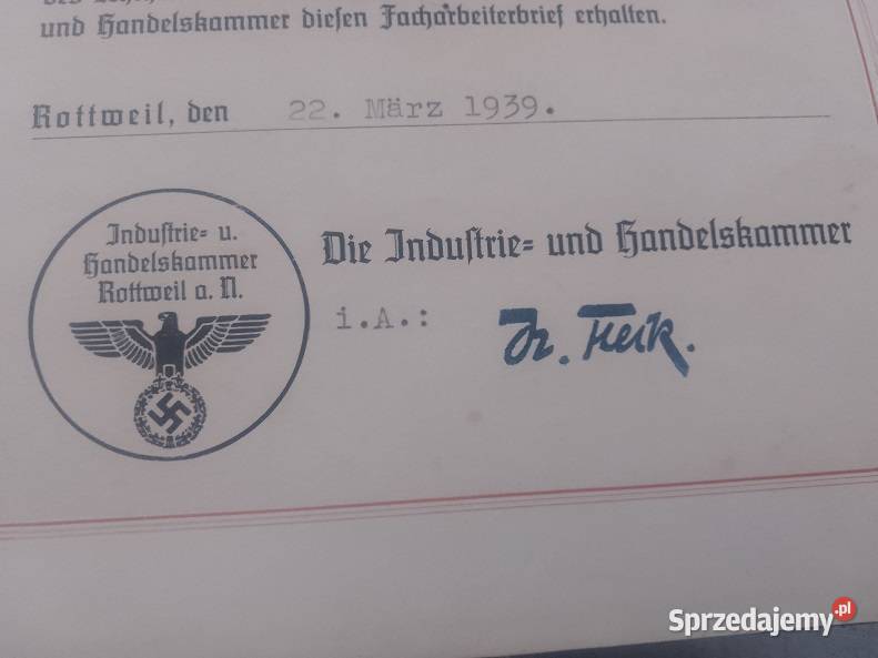 III Rzesza Dokumenty