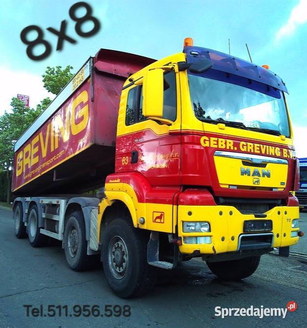 Wywrotka 8x8 MAN TGS Warszawa sprzedam
