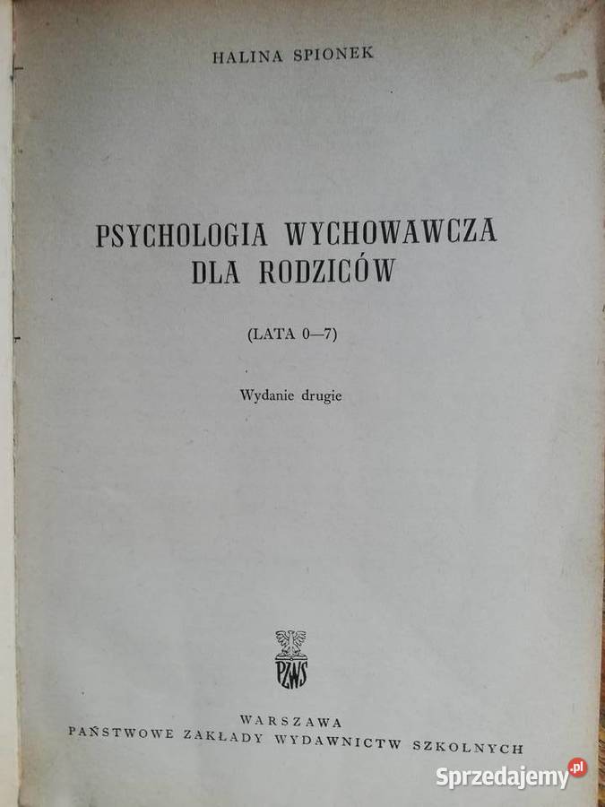 Psychologia wychowawcza rodziców lata07 H Kraków