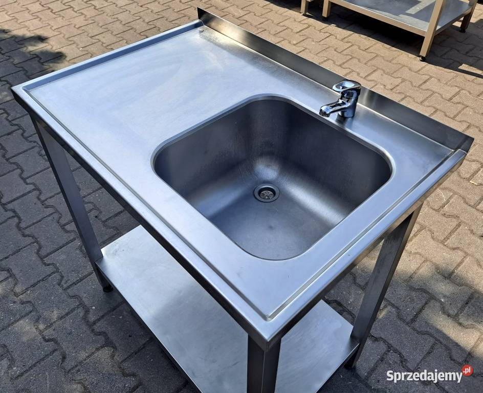 ZLEW 1 KOMOROWY Z PÓŁKĄ DORA METAL 906085 M794N Biznes i Przemysł