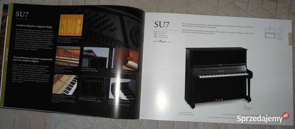 Yamaha Pianos catalog katalog pianin Instrumenty klawiszowe i MIDI Kępice