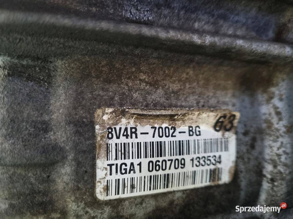 SKRZYNIA BIEGÓW Ford Kuga MK1 20 TDCI 8V4R7002BG Układ napędowy Chełm
