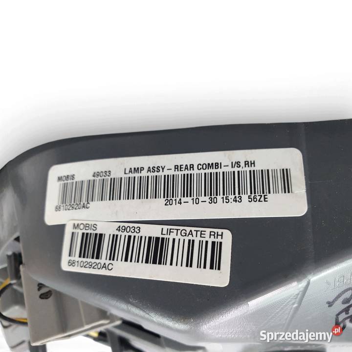 LAMPA PRAWA Jeep Cherokee V 20132023 tylna prawy lubelskie Chełm sprzedam