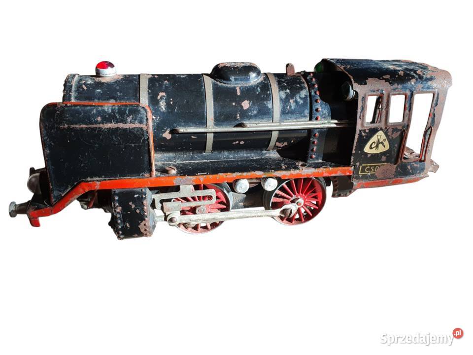 Stara zabawka lokomotywa Chemoplast lata 50 Cieszyn