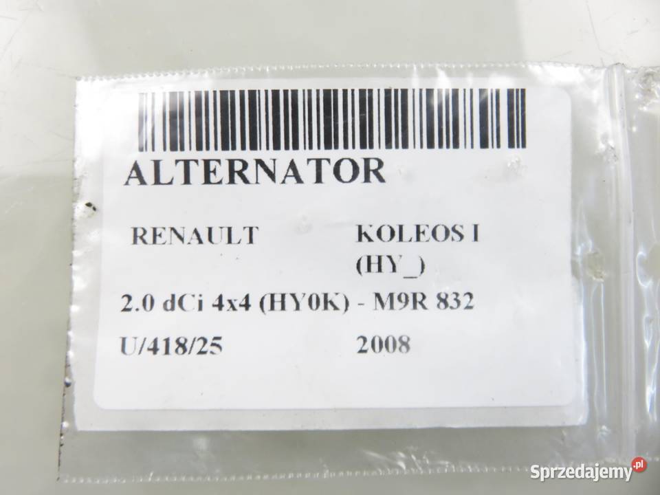 ALTERNATOR RENAULT KOLEOS I 20 dCi A3TJ2481