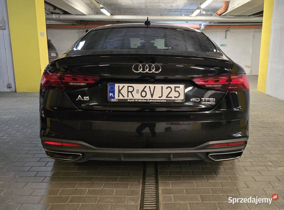 Audi A5 Sportback Salon 1wł 4x4ASO Idealny ABS Kraków