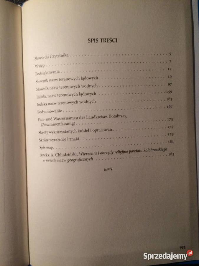 2761 Nazwy Terenowe Lądowe I Wodne Powiatu zachodniopomorskie Szczecin