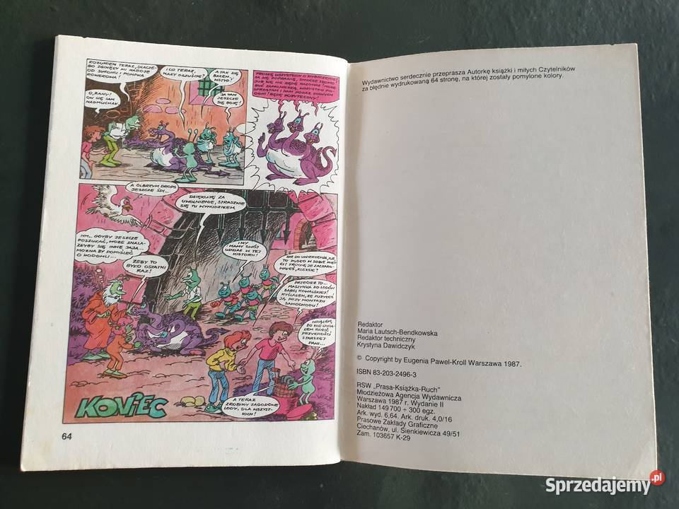 Szarlota Pawel Smocze Jajo Kleks wyd II 1987 Gdynia