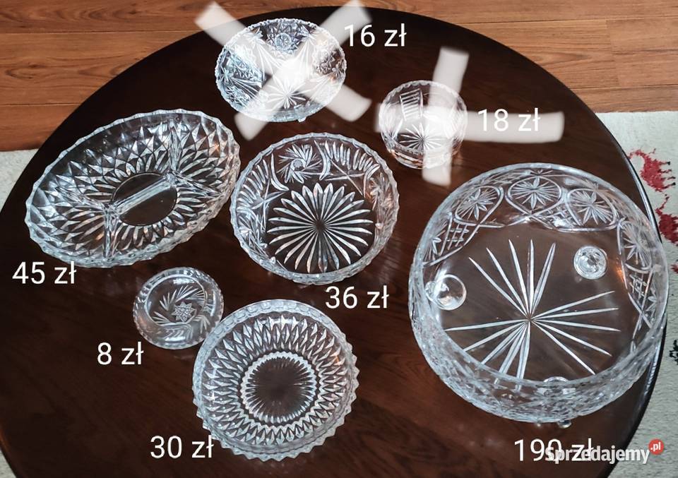 Piękne kryształy PRL lubelskie Lublin