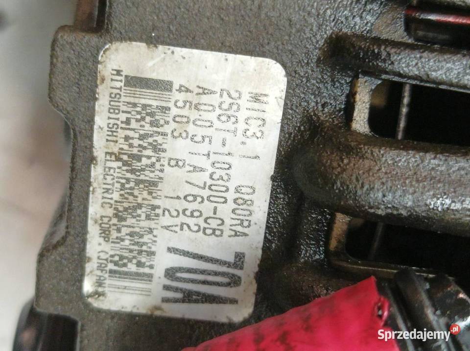 ALTERNATOR 2S6T10300VB 14 16V Ford Fusion I Układ elektryczny silnika