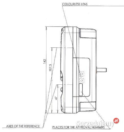 Lampa tylna zespolona LED lewa prostokątna 1224V Kamionna