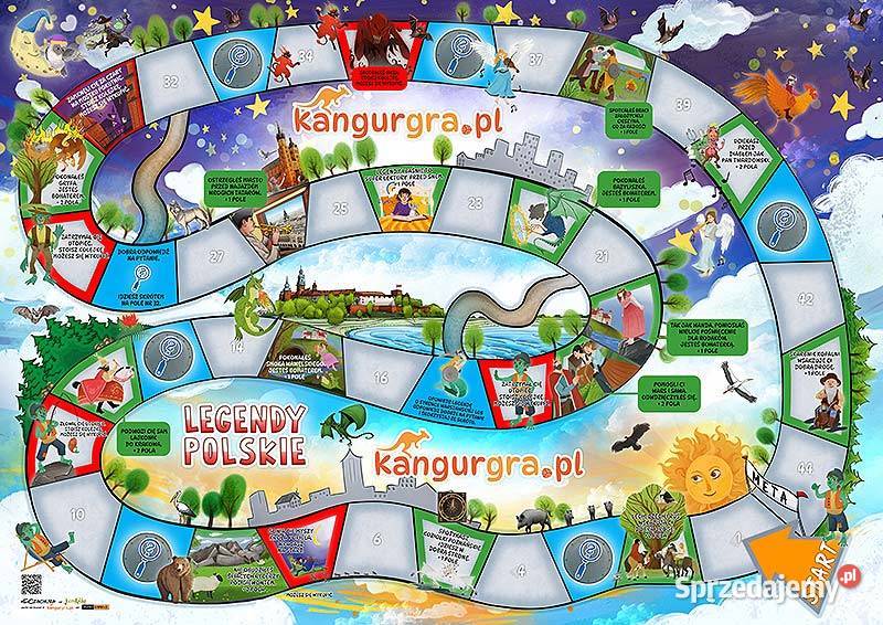 duża EKO GRA planszowa stolikowa LEGENDY POLSKIE Warszawa