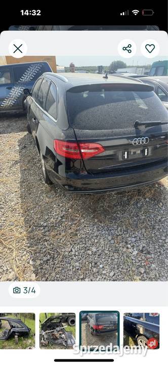 Błotnik ćwiartka lewy tył audi A4 lift kolor Błotniki małopolskie Tarnów sprzedam