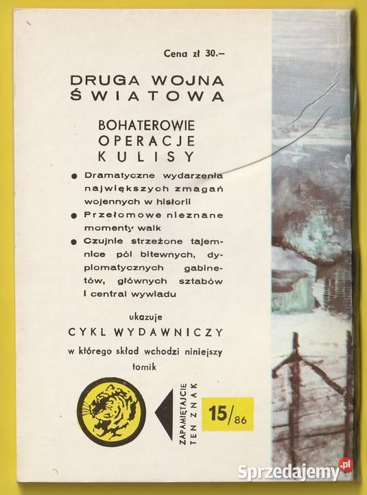 ŻÓŁTY TYGRYS U PROGU ŚMIERCI 1986 miękka Łódź