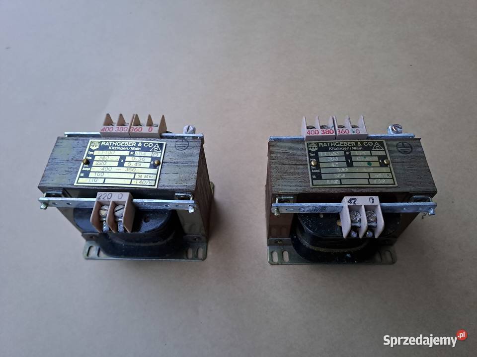 Transformator 100 VA ET 100 Rathgeber 380220V Biznes i Przemysł małopolskie