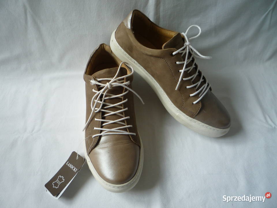 Nowe Lasocki 39 dł 252 Półbuty Sneakersy Szare inna Szczecin