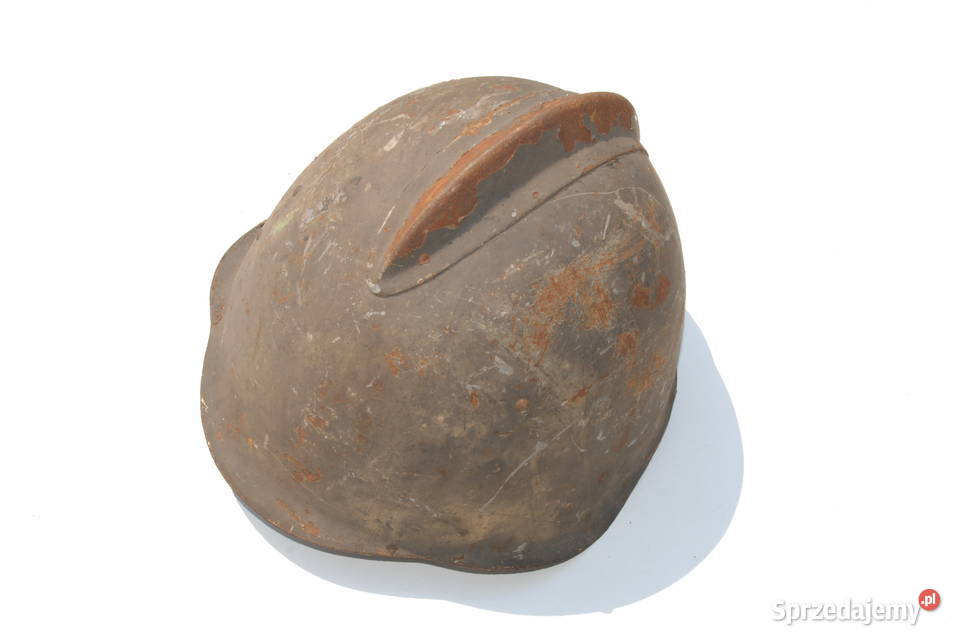 Stary przedwojenny hełm strażacki kask nakrycie Militaria Cieszyn