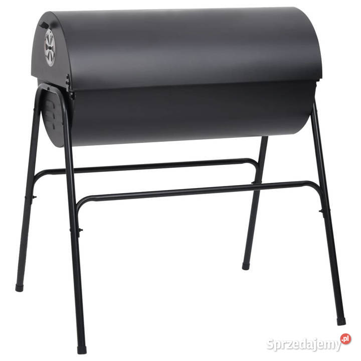 Grill beczkowy z 2 rusztowaniami czarny 80x95x90 Pozostałe Warszawa