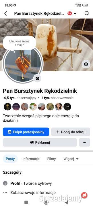 Wisior z bursztynu Warszawa