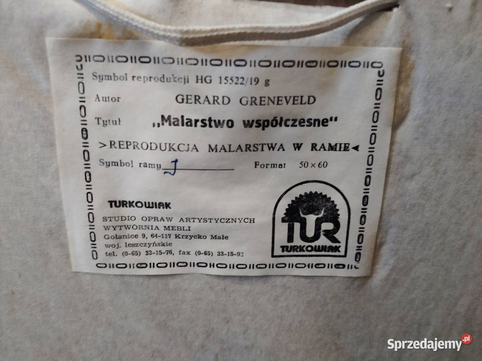 Obraz Greneveld Malarstwo współczesne kujawsko-pomorskie Bydgoszcz