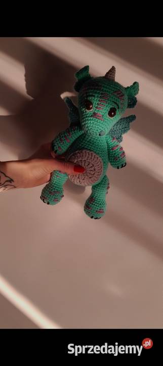 Baby smok wykonany na szydełku Tychy