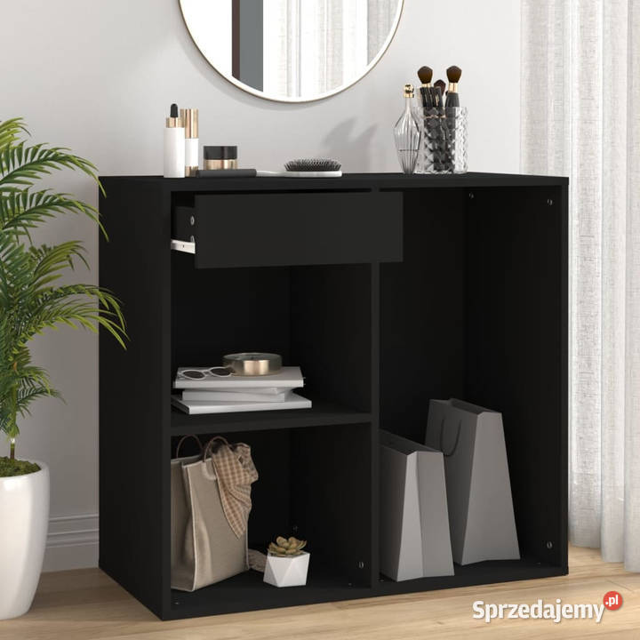 Szafka na kosmetyki czarna 80x40x75 WM808838 Warszawa