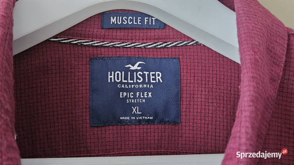 Koszula Hollister Epic Flex muszle fit stretch Lublin