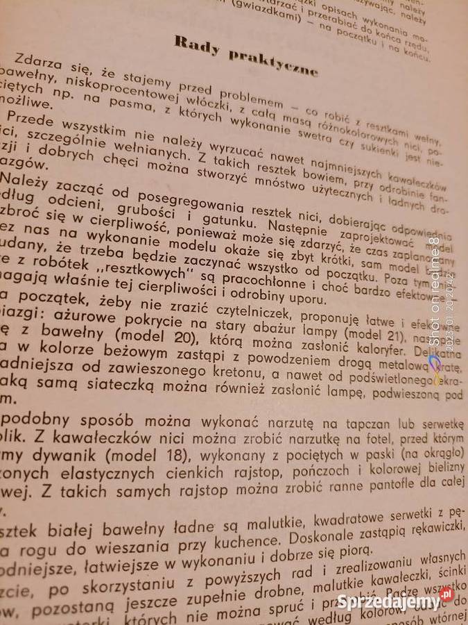 Roboty szydełkowe książki Warszawa księgarnia