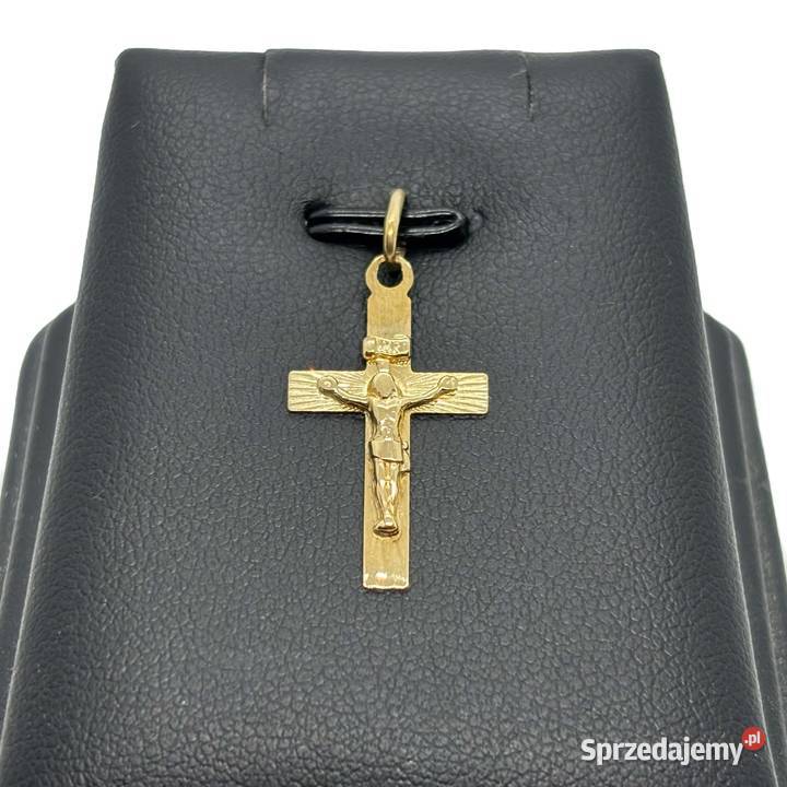 Złota Zawieszka Próby 333 056g Krzyż Krzyzyk warmińsko-mazurskie Elbląg