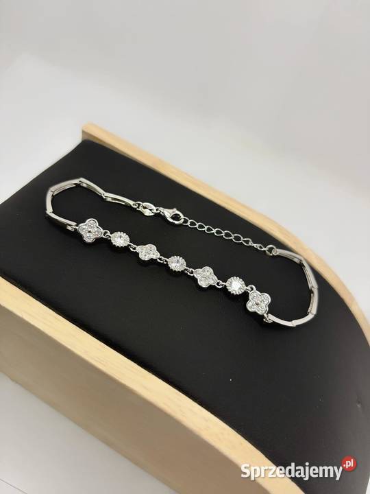 Nowa Srebrna Rodowana Bransoletka pr 925 663g Bransoletki Elbląg