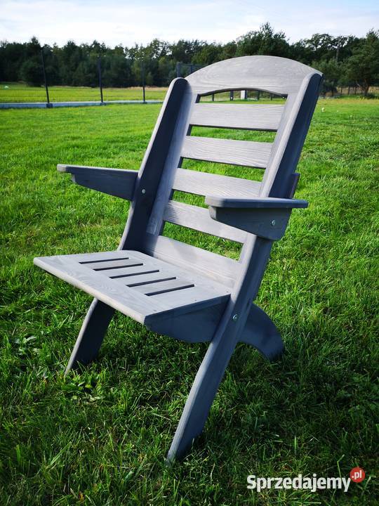 Krzesło ogrodowe drewniane składane tarasowe X drewno Kalety