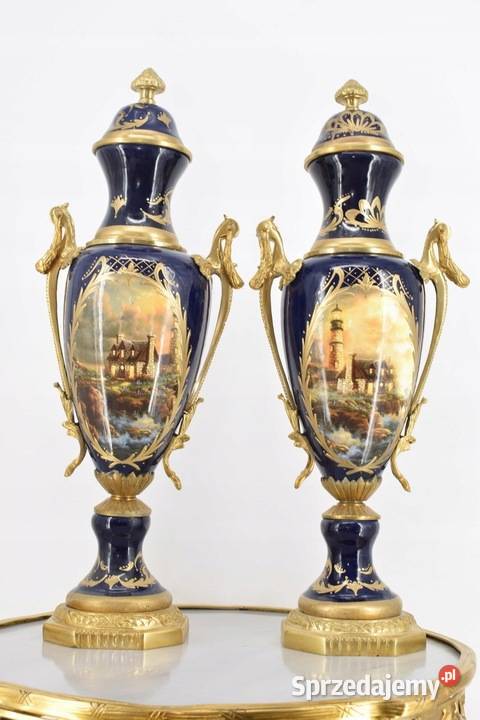 Piękny Zestaw Porcelanowy Waza Amfora Wazon Kraków