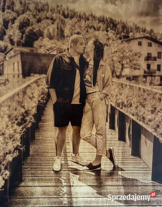 Portret na zamówienie wypalany w drewnie warmińsko-mazurskie Iława