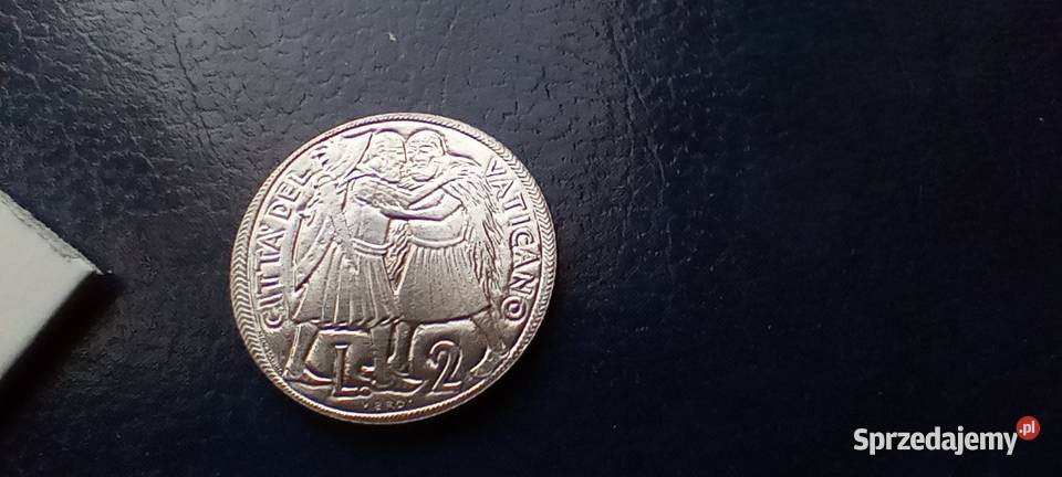 Stare monety 2 lir 1975 Watykan Święty Lesko