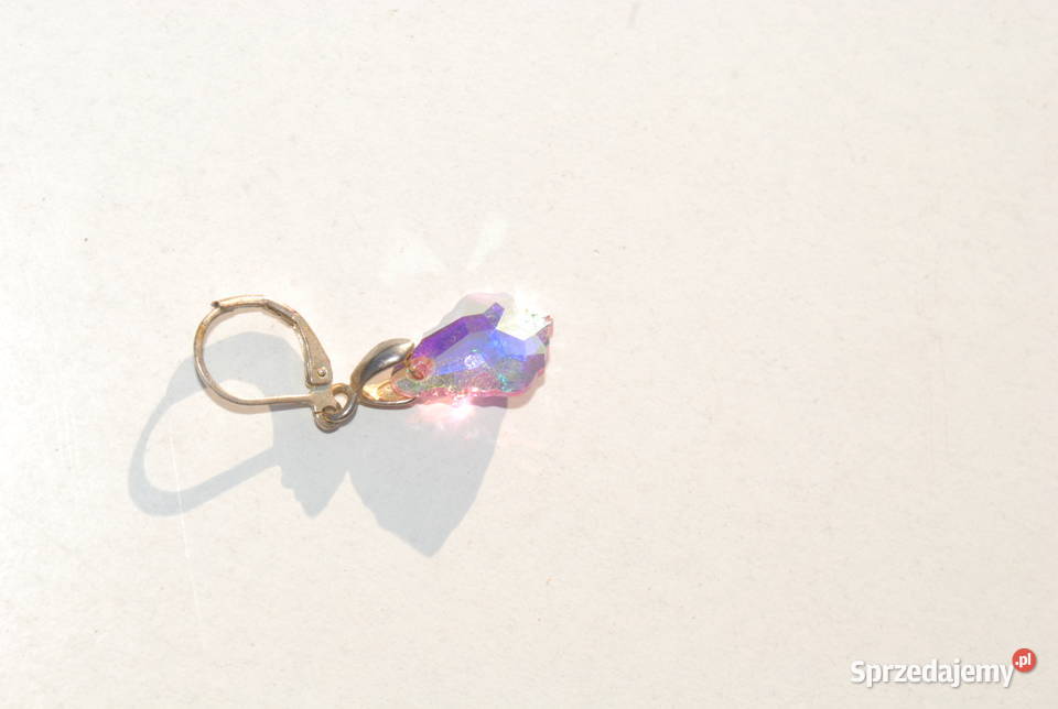 stylowy kolczyki kryształ ręcznie robione sprzedam