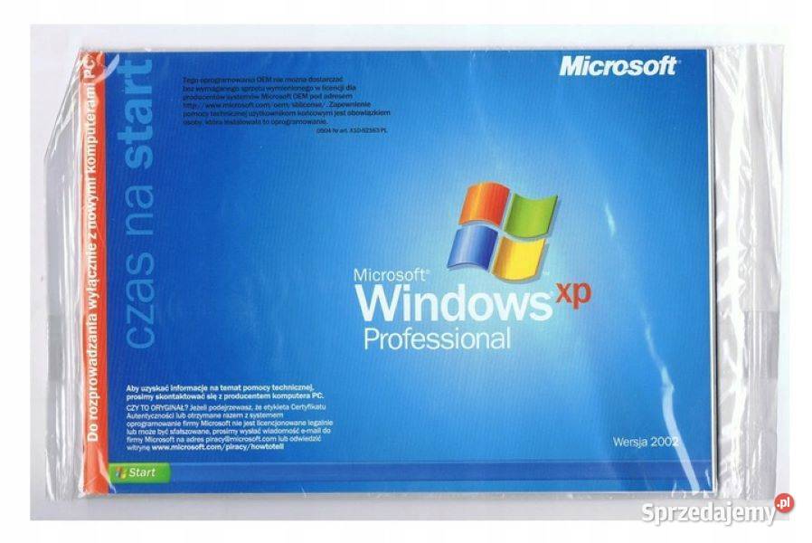 Microsoft Windows XP Professional OEM PL 100% nowy Sns-Brigh10