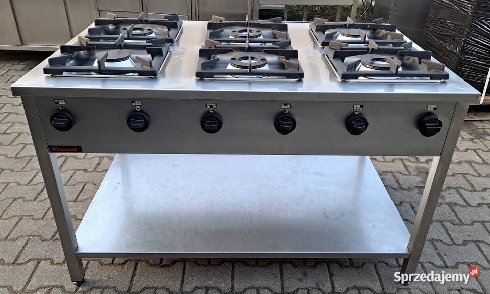 KUCHNIA GAZ 6 PAL KROMET DUŻA MOCNA 42 KW M1286N Biznes i Przemysł