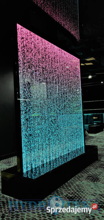 Mega efektowana ściana wodna bubble wall 200x210 mazowieckie Warszawa