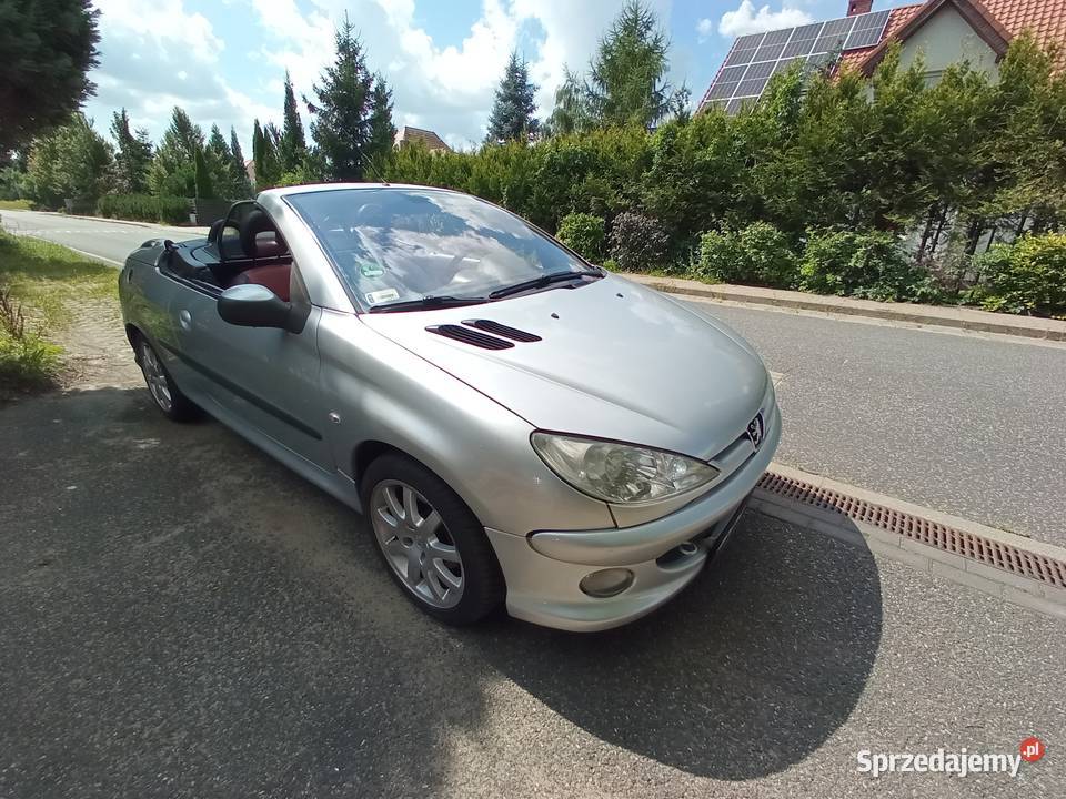 Peugeot 206 CC S16 najlepsza wersja PIĘKNY MAŁY skórzana tapicerka Bydgoszcz