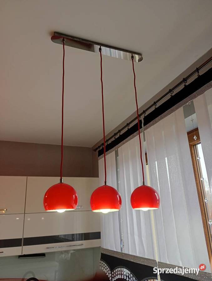 Żyrandol czerwony Mniów sprzedam
