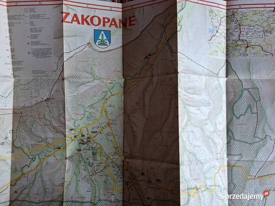 Zakopane plan miasta miękka