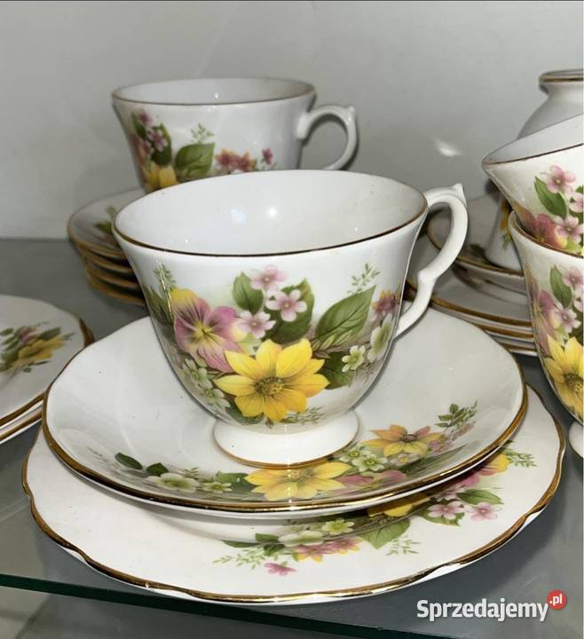 Filiżanka z talerzykiem Royal Kent Staffordshire Gdańsk sprzedam