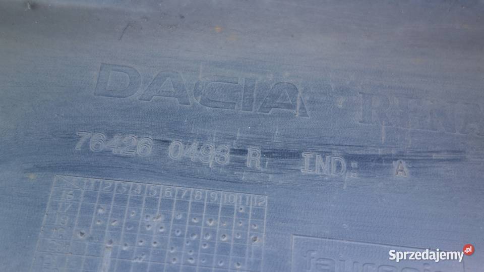 DACIA DUSTER 2 II LISTWA PROGOWA PRAWA PROG osobowe śląskie Ruda Śląska