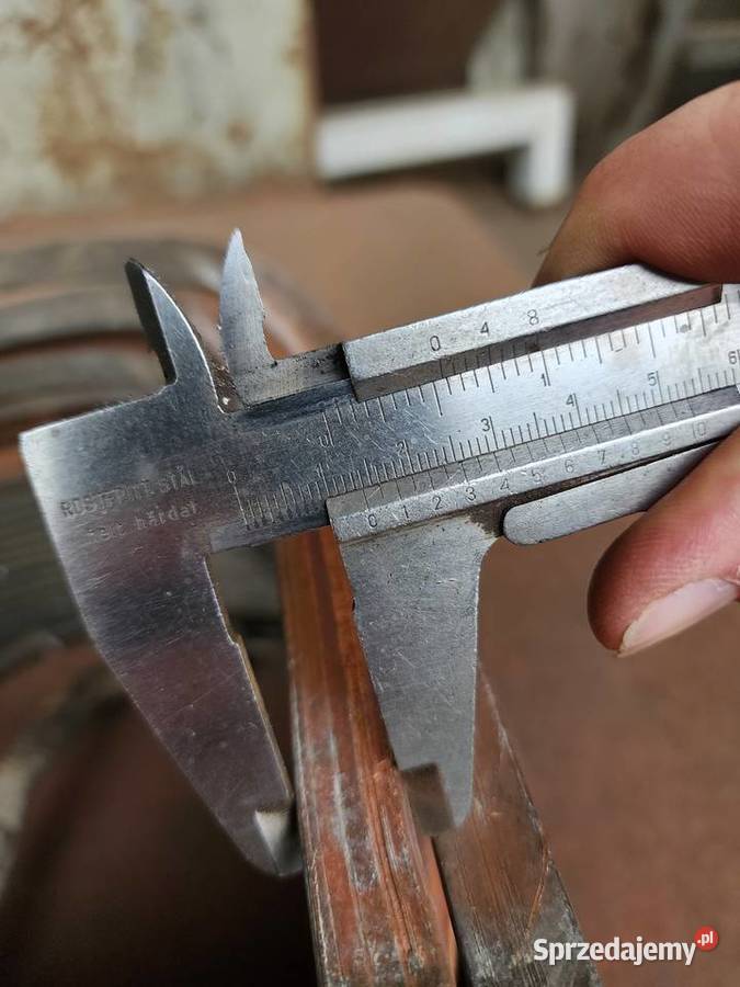 Miedź płaskownik 14x5 mm z transformatora cewka