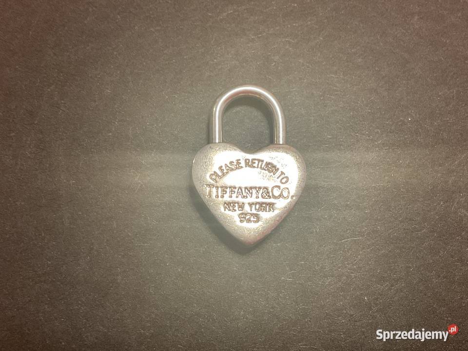 Srebrna zawieszkawisiorek w kształcie kłódki śląskie Sosnowiec