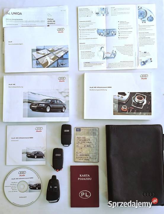 ładne Audi A8 D3 42 Mod 2006 BenzynaLPG Silnik Piotrków Trybunalski