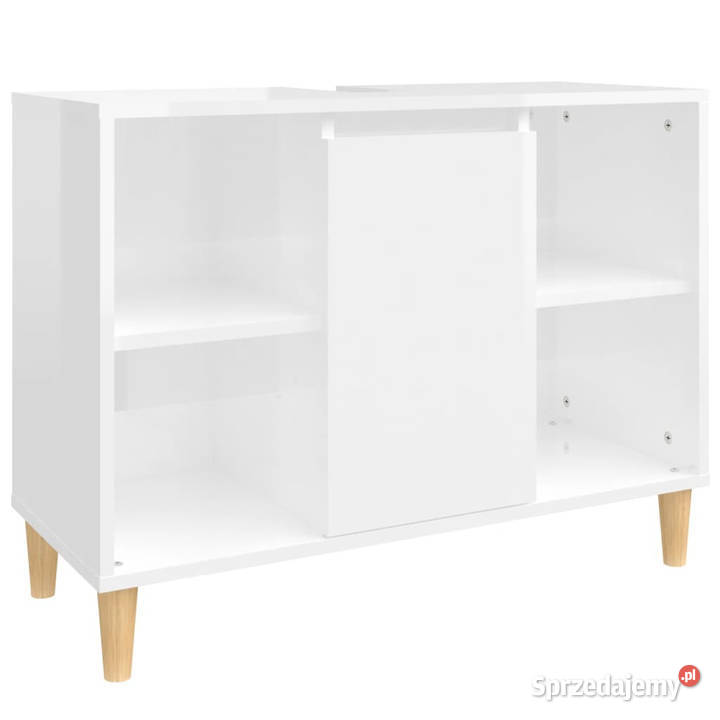 Szafka pod umywalkę biała wysoki połysk 80x33x60 Warszawa